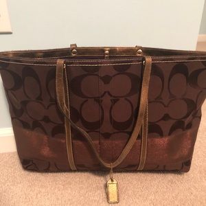 Coach 11098 Signature Brown/Bronze purse